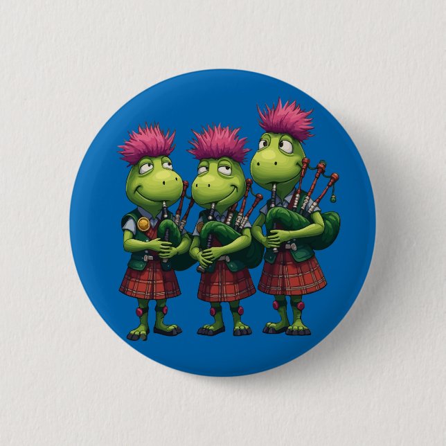 Badge Rond 5 Cm Bagpipers for Burns Supper Scottish (Devant)