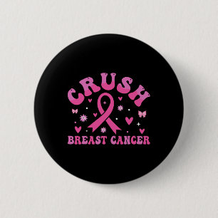 Badge Rond 5 Cm Bague de sensibilisation au cancer du sein Ruban r