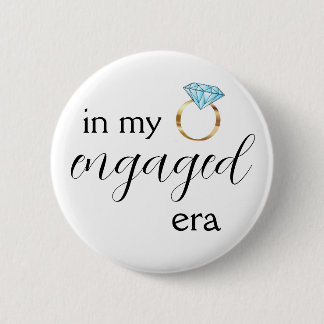 Badge Rond 5 Cm Bague Diamant De Mon Ère Fiancée