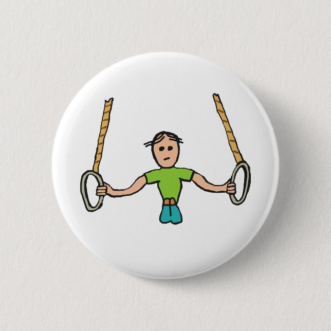 Badge Rond 5 Cm Bagues gymnastiques (Devant)