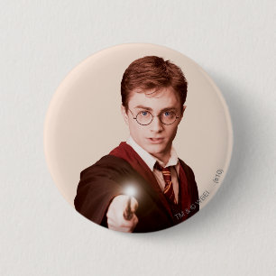 Badge Rond 5 Cm Baguette Harry Potter Points
