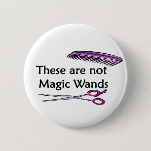 Badge Rond 5 Cm Baguettes magiques non magiques