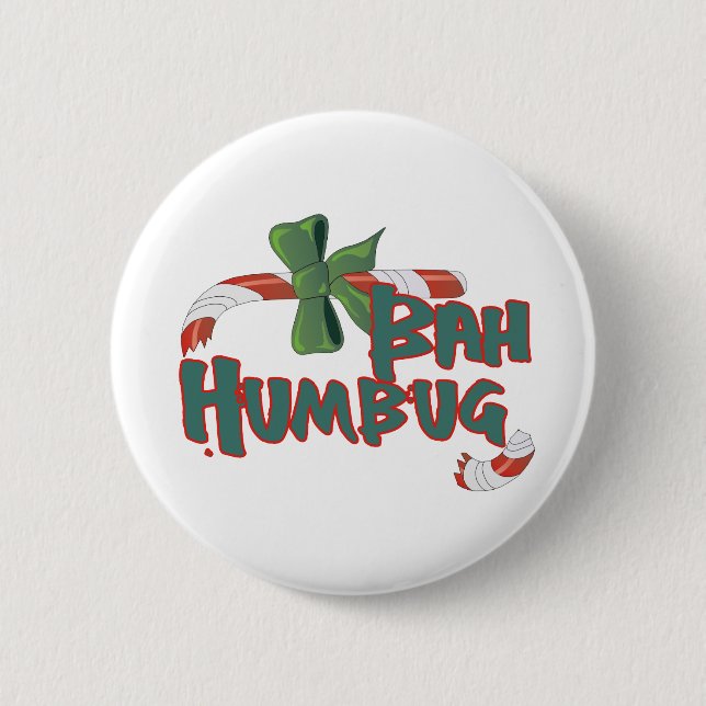 Badge Rond 5 Cm Bah Humbug ! (Devant)