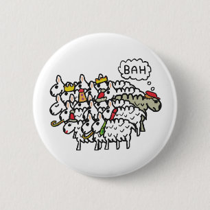 Badge Rond 5 Cm Bah Humbug