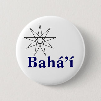 Badge Rond 5 Cm Baha'i Star2