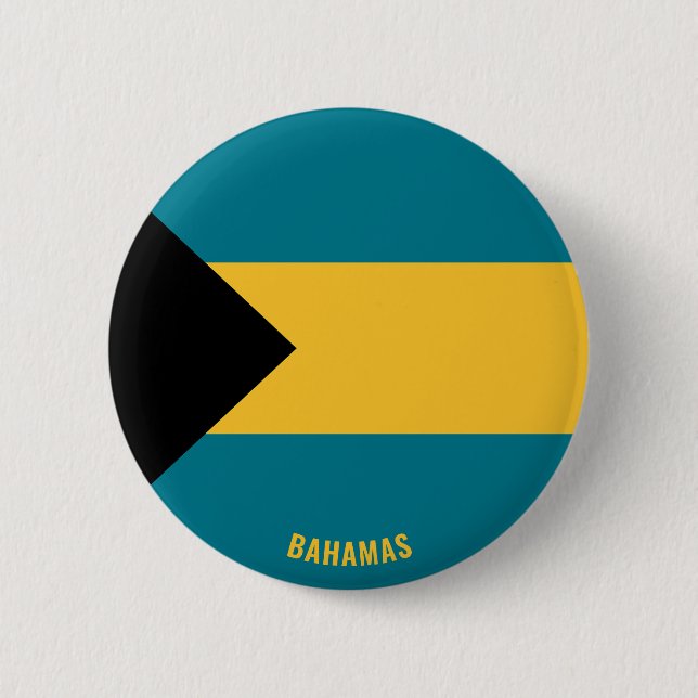 Badge Rond 5 Cm Bahamas Flag Charming Patriotic (Devant)