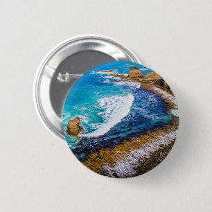 Badge Rond 5 Cm Baie De Roaring À Nugget Point