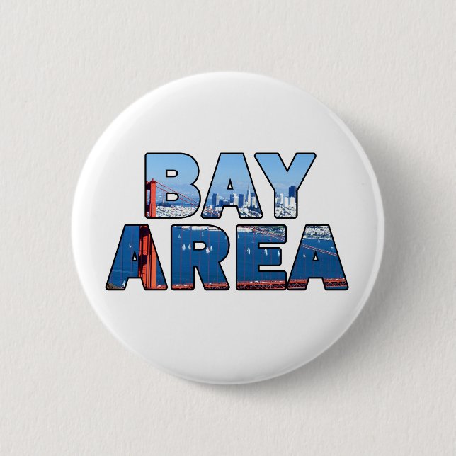 Badge Rond 5 Cm Baie de San Francisco (Devant)