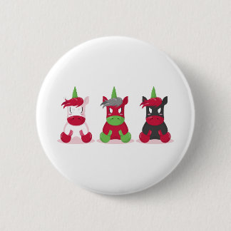 Badge Rond 5 Cm Bain Unicorn