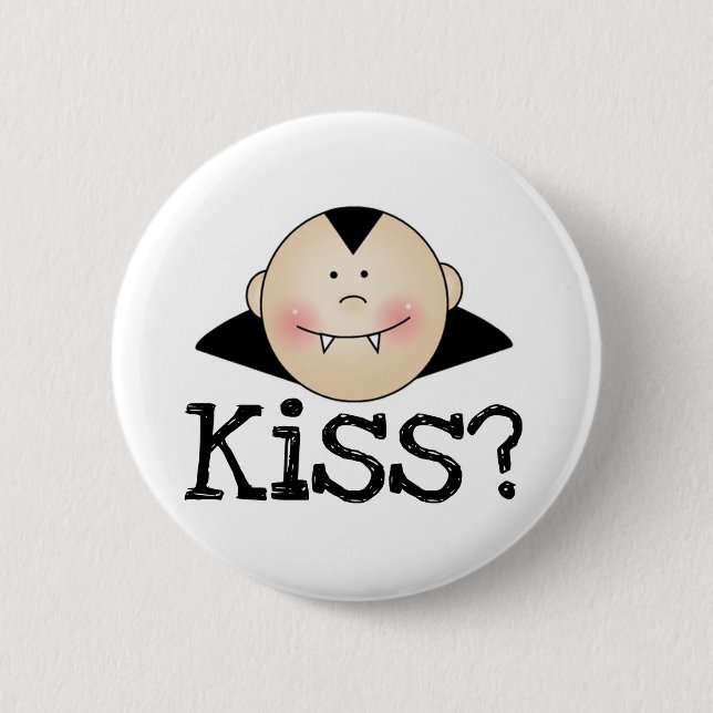 Badge Rond 5 Cm Baiser de Dracula (Devant)
