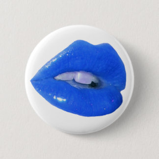 Badge Rond 5 Cm Baiser toxique bleu