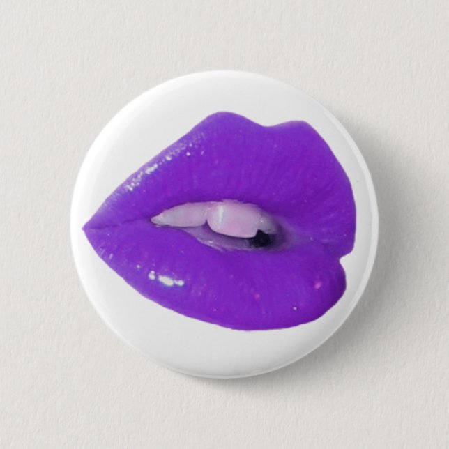 Badge Rond 5 Cm Baiser toxique pourpre (Devant)