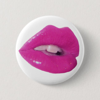 Badge Rond 5 Cm Baiser toxique rose