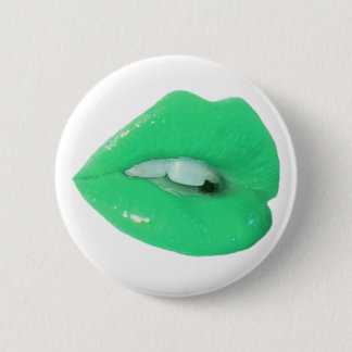 Badge Rond 5 Cm Baiser toxique vert