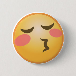 Badge Rond 5 Cm Baisers d'Emoji