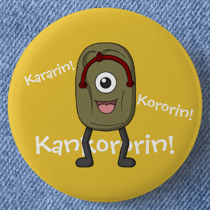 Badge Rond 5 Cm Bakezori Sandale Fantôme - Yokai Drôle