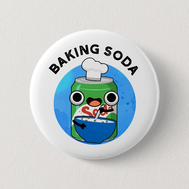 Badge Rond 5 Cm Baking Soda Funky Soda Pop Pun (Devant)