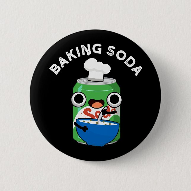 Badge Rond 5 Cm Baking Soda Funny Soda Pop Pun Dark BG (Devant)