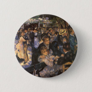 Badge Rond 5 Cm Bal au moulin de la Galette de Pierre Renoir