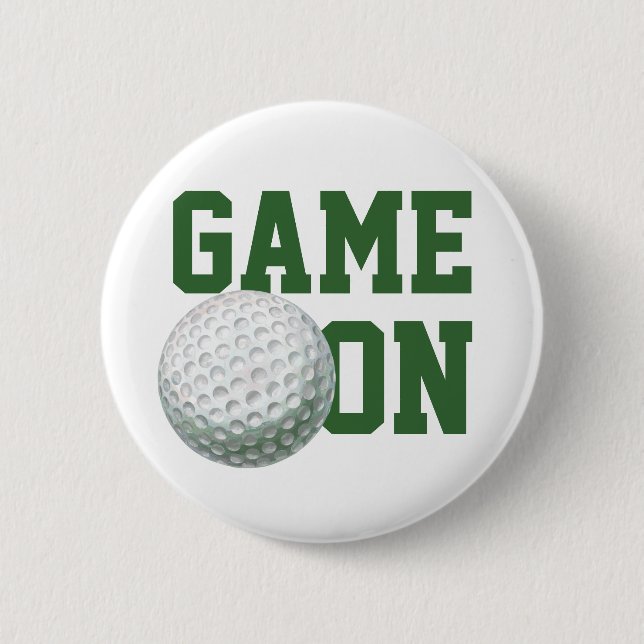 Badge Rond 5 Cm Bal de golf (Devant)