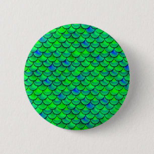Badge Rond 5 Cm Balances bleues vertes