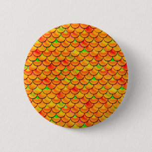 Badge Rond 5 Cm Balances orange et verte tombées