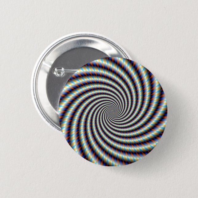 Badge Rond 5 Cm Balayage psychédélique (Devant & derrière)