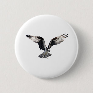 Badge Rond 5 Cm Balbuzard en vol
