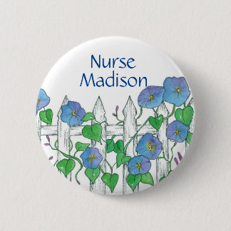 Badge Rond 5 Cm Balise de nom de l'infirmière