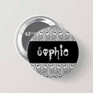Badge Rond 5 Cm Balise Nom de la partie de l'enfant - Cartoon Pira