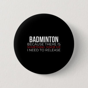 Badge Rond 5 Cm Ball Shutting de Badminton Racquet Sports Feather