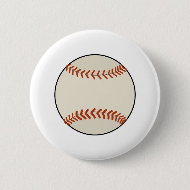 Badge Rond 5 Cm Balle de baseball (Devant)