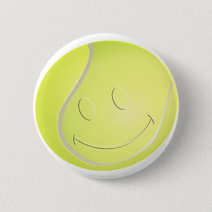 BADGE ROND 5 CM BALLE DE TENNIS DE VISAGE