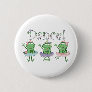 Badge Rond 5 Cm Ballerina Dance Frogs