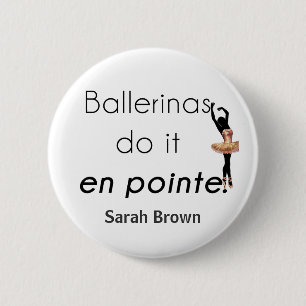 Badge Rond 5 Cm Ballerinas donc !