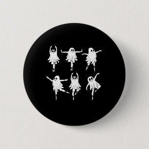 Badge Rond 5 Cm Ballet Danseur Fantôme Danse Éffrayante Enseignant
