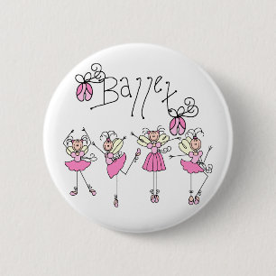 Badge Rond 5 Cm Ballet féerique d'ange