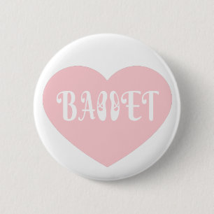 Badge Rond 5 Cm Ballet Love Dance Personalize Ctomizeus