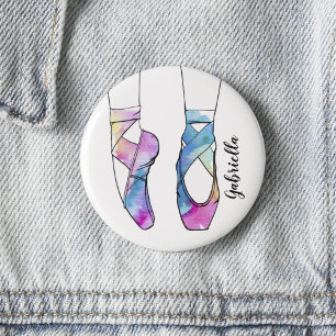 Badge Rond 5 Cm Ballet personnalisé Ballerina