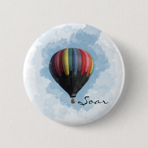 Badge Rond 5 Cm Ballon à air chaud