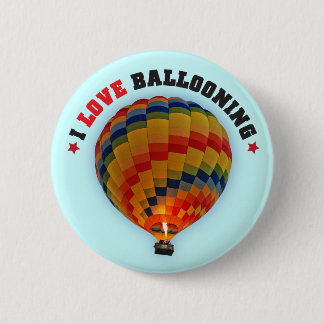 Badge Rond 5 Cm Ballon à air chaud - goupilles de festival de