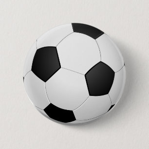 Badge Rond 5 Cm ballon de football 3D