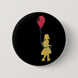 Badge Rond 5 Cm ballon rouge