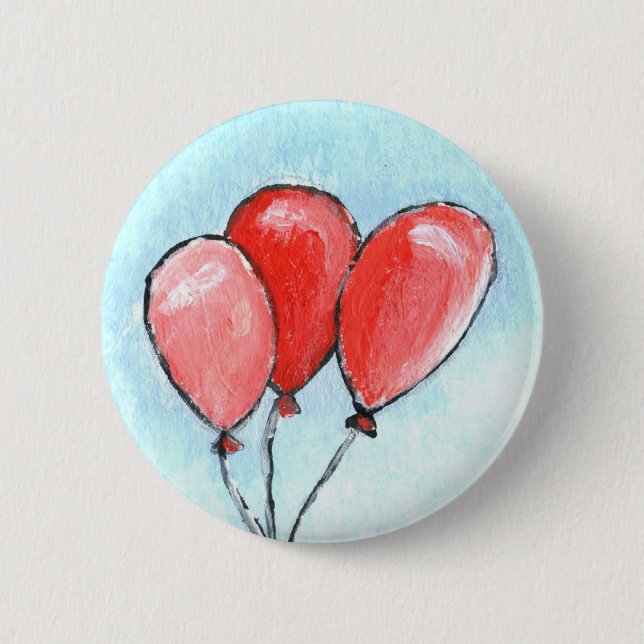 Badge Rond 5 Cm ballons gonflables (Devant)