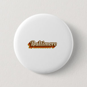 Badge Rond 5 Cm Baltimore vintage