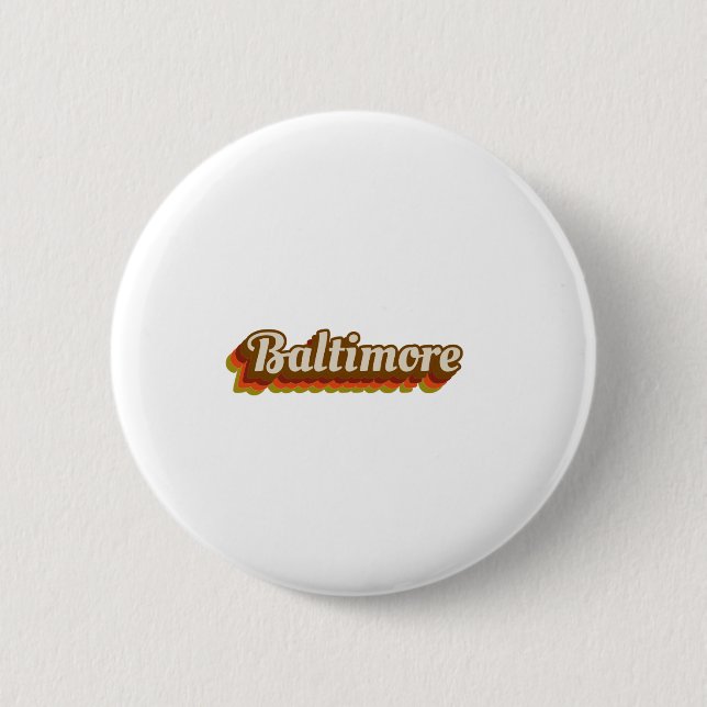 Badge Rond 5 Cm Baltimore vintage (Devant)