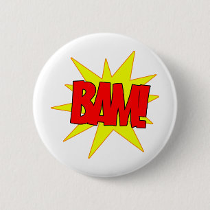 Badge Rond 5 Cm Bam !