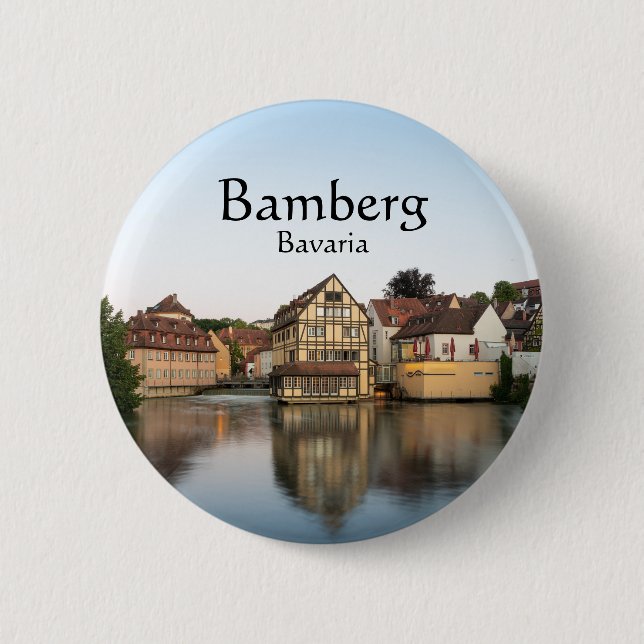Badge Rond 5 Cm Bamberg Allemagne (Devant)