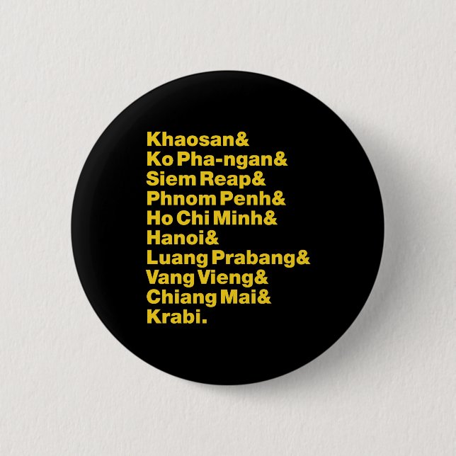 Badge Rond 5 Cm Banana Pancake Trail / Circuit (Devant)
