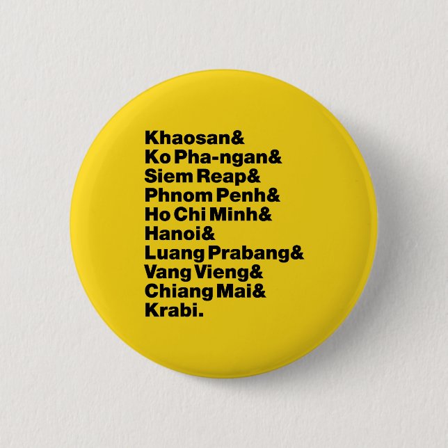 Badge Rond 5 Cm Banana Pancake Trail / Circuit (Devant)